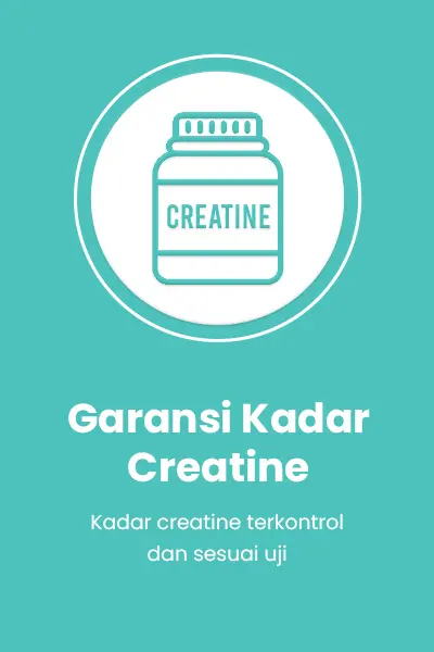 Garansi Kadar Creatine PURO — kadar creatine sesuai label