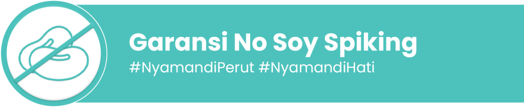 Garansi No Soy Spiking PURO — bebas campuran protein kedelai murah